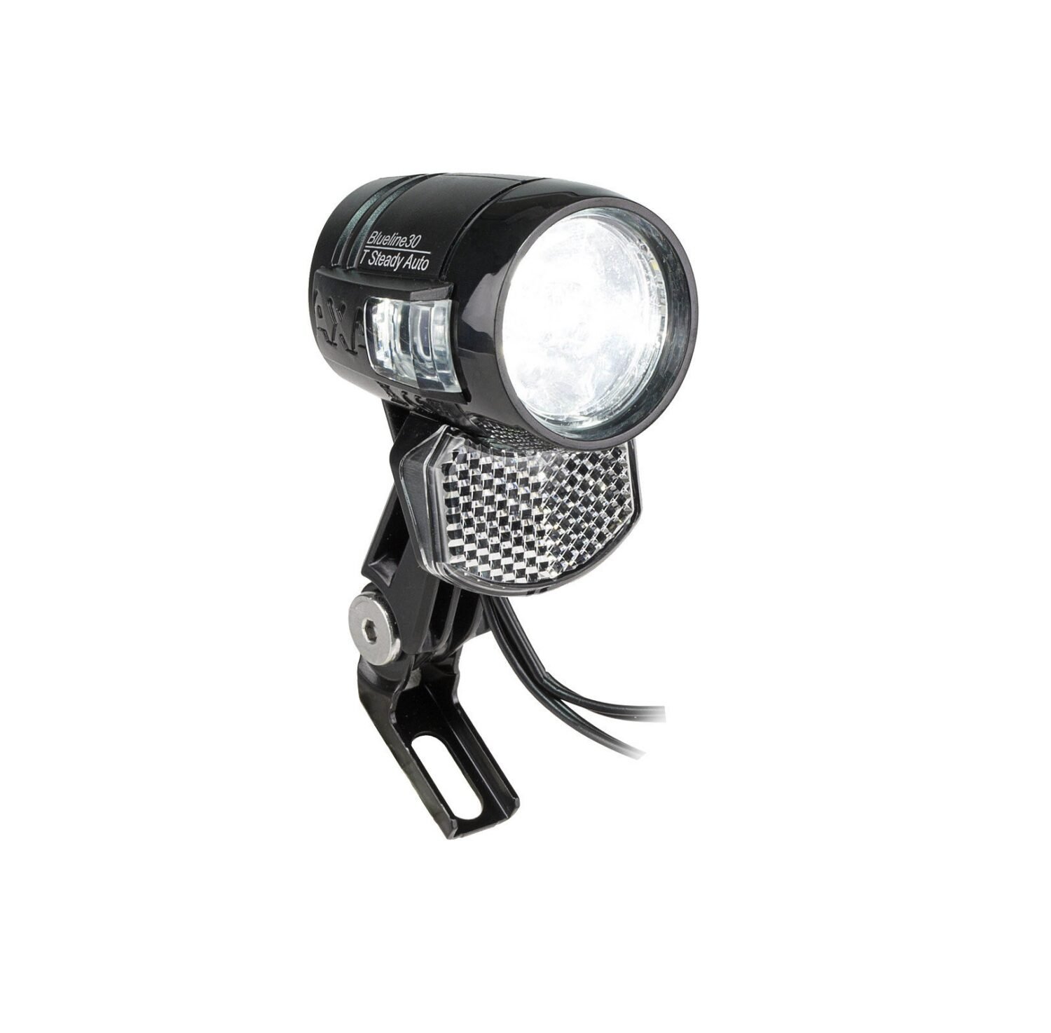 Phare Avant AXA Blueline 50T Avec Interrupteur Et Capteur De Position - Pour Dynamo Moyeu - 50 Lux